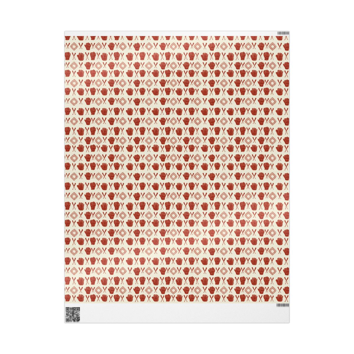 Summer Sports Wrapping Paper — Baseball & Diamond Pattern (Design 2)