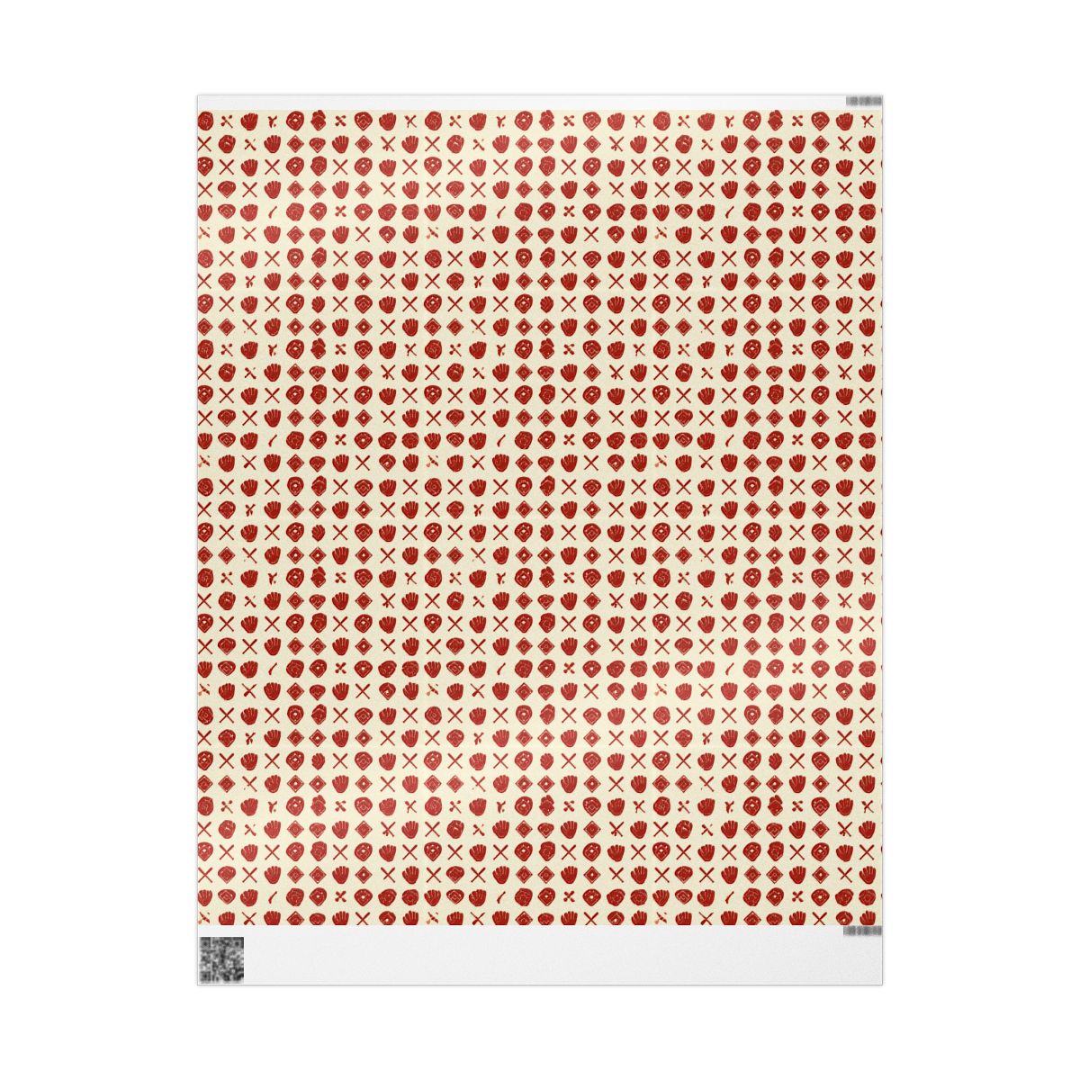 Summer Sports Wrapping Paper — Baseball & Diamond Pattern (Design 4)