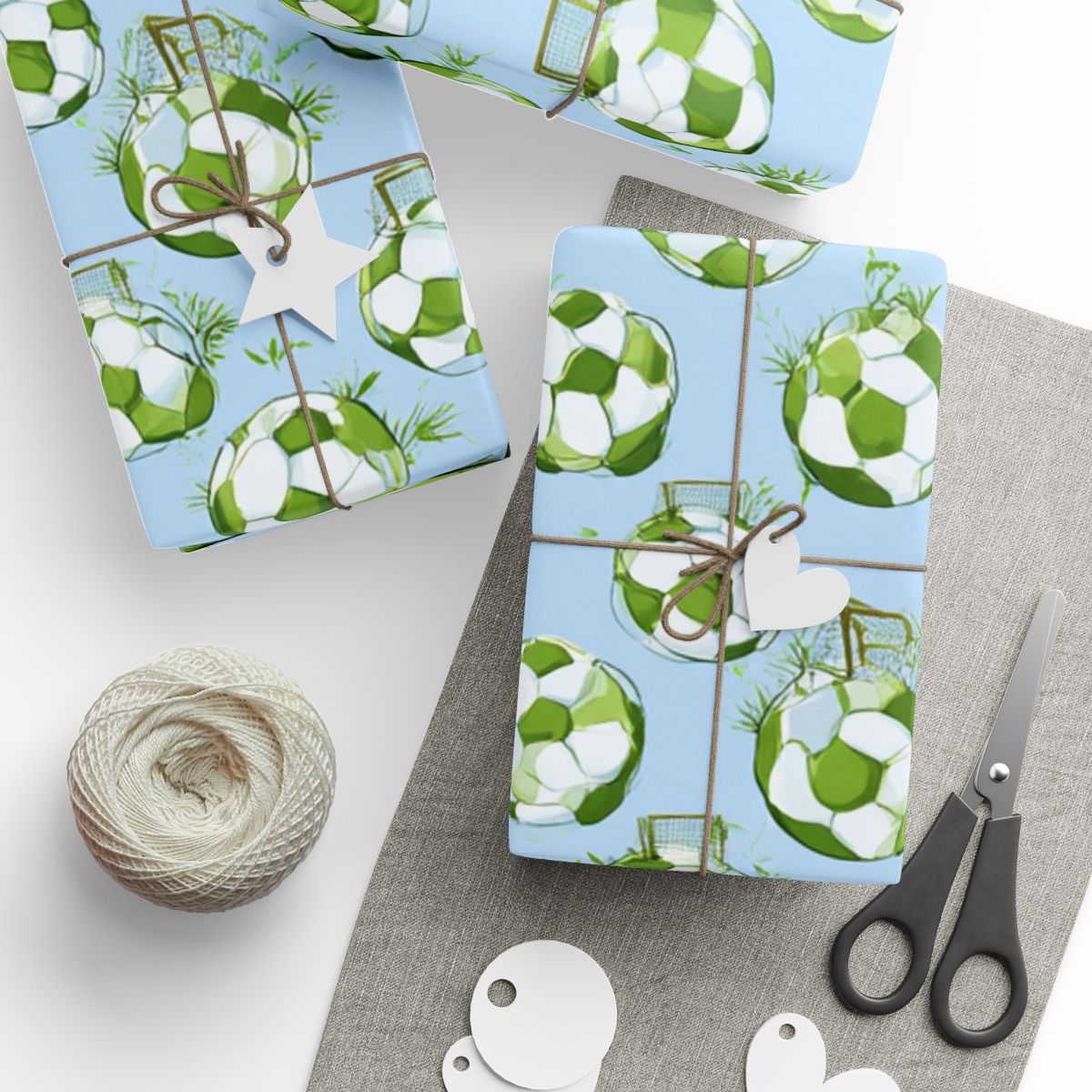 Summer Sports Wrapping Paper — Soccer Pattern (Design 5)