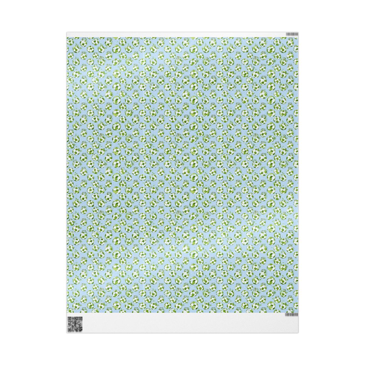 Summer Sports Wrapping Paper — Soccer Pattern (Design 5)