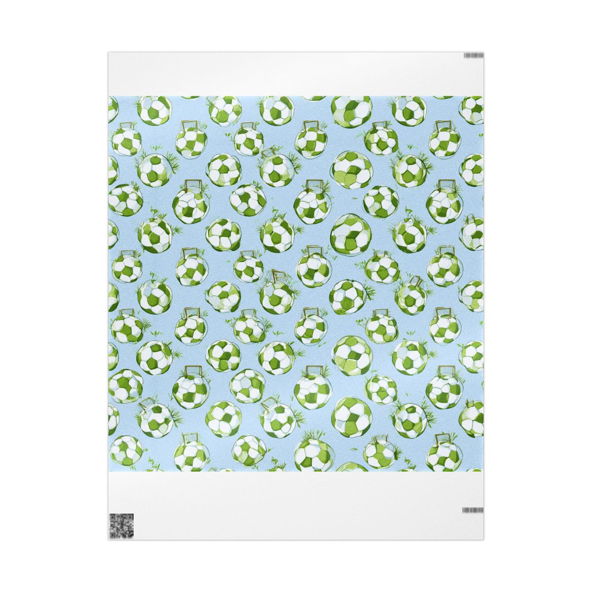 Summer Sports Wrapping Paper — Soccer Pattern (Design 5)