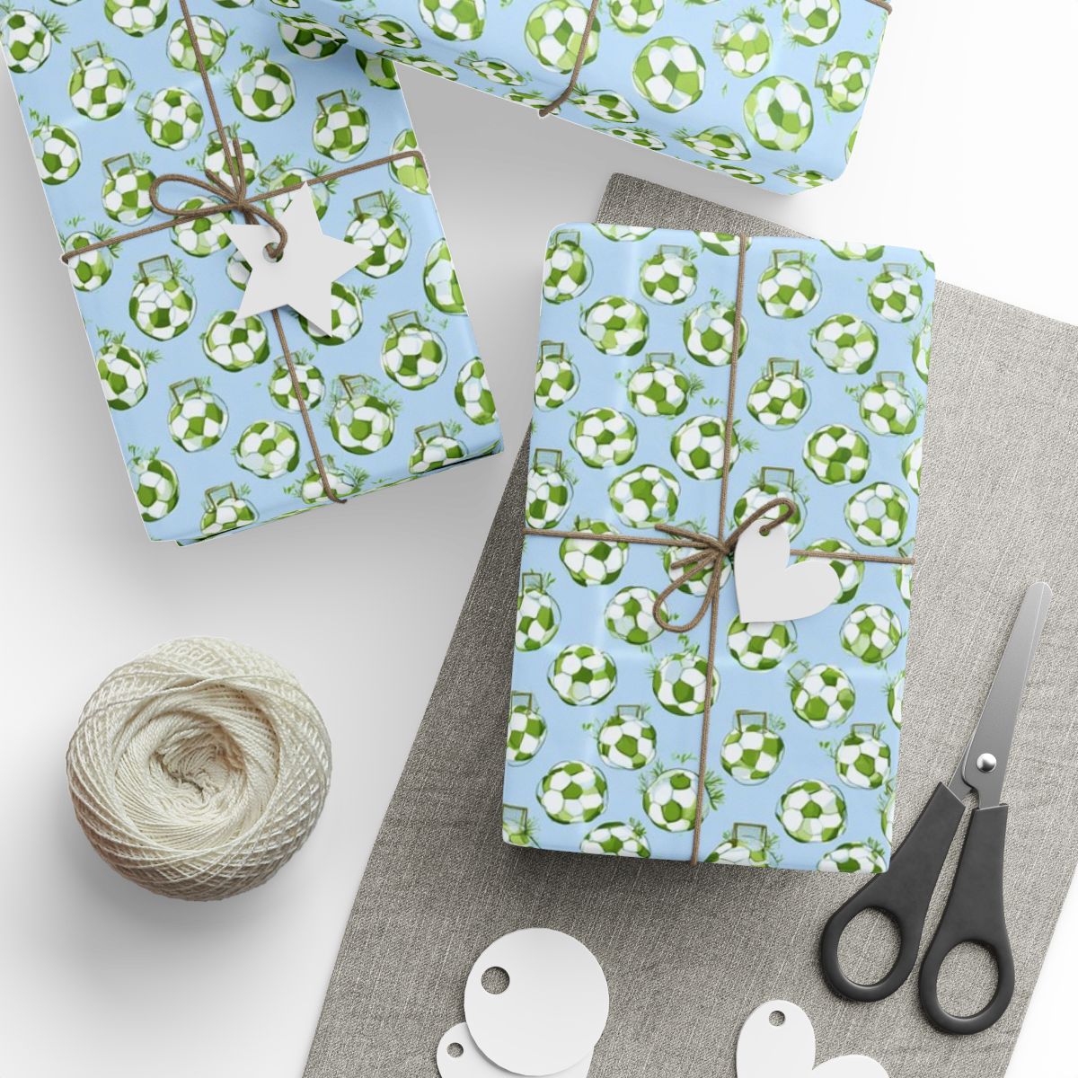 Summer Sports Wrapping Paper — Soccer Pattern (Design 5)