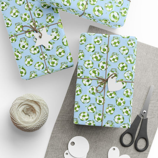 Summer Sports Wrapping Paper — Soccer Pattern (Design 5)