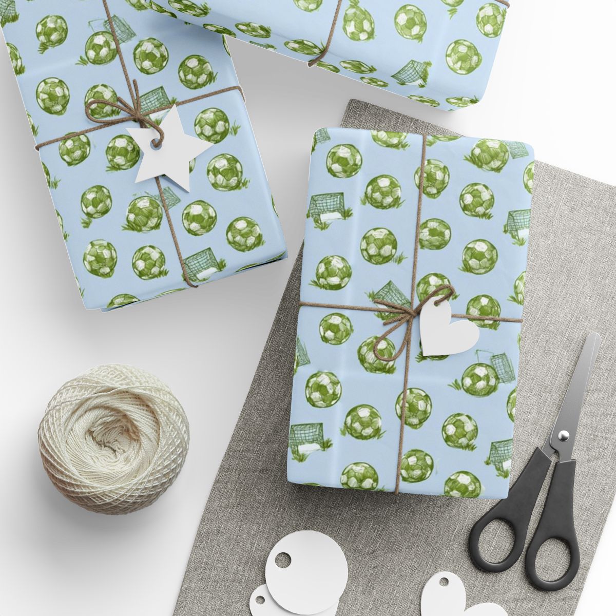 Summer Sports Wrapping Paper — Soccer Pattern (Design 6)