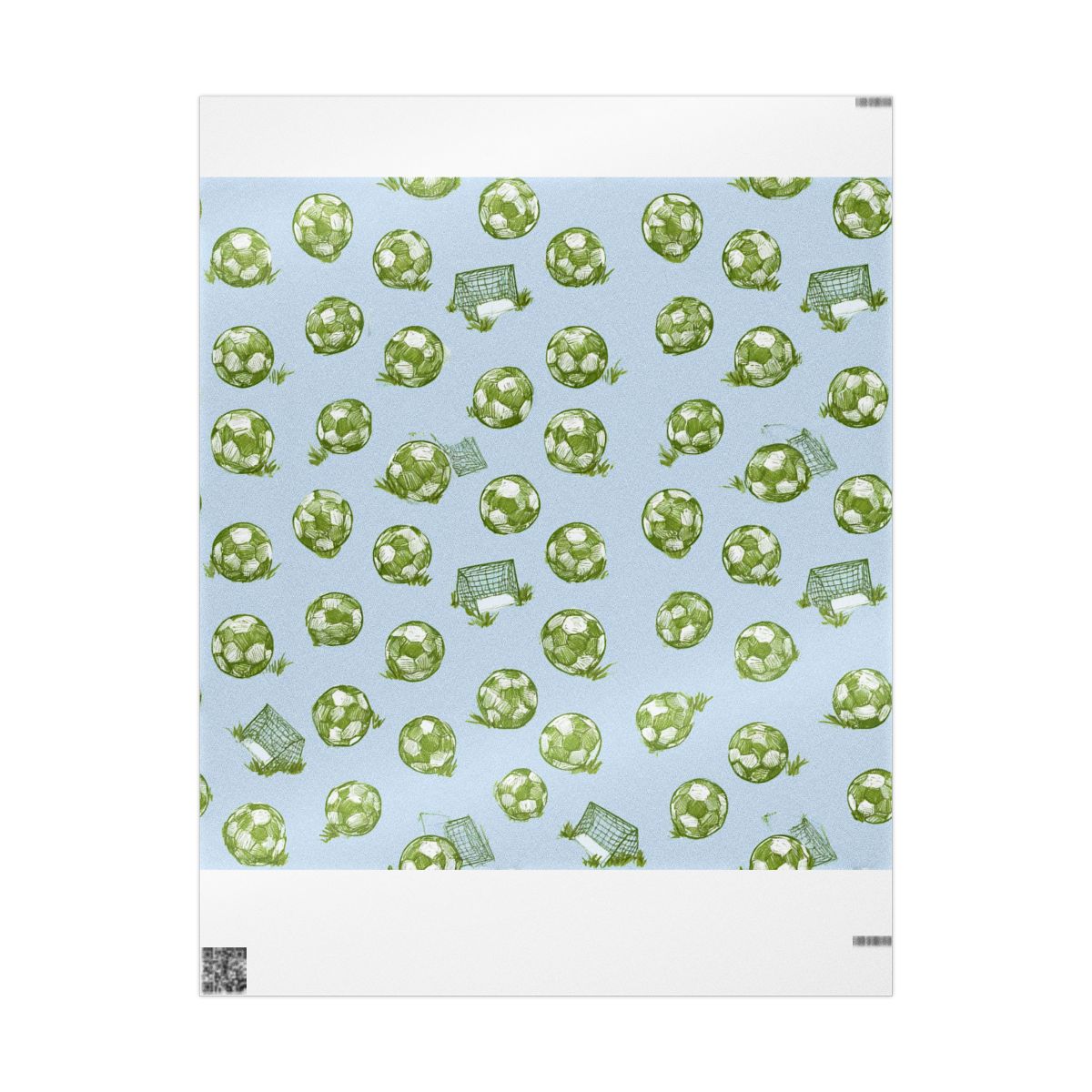 Summer Sports Wrapping Paper — Soccer Pattern (Design 6)