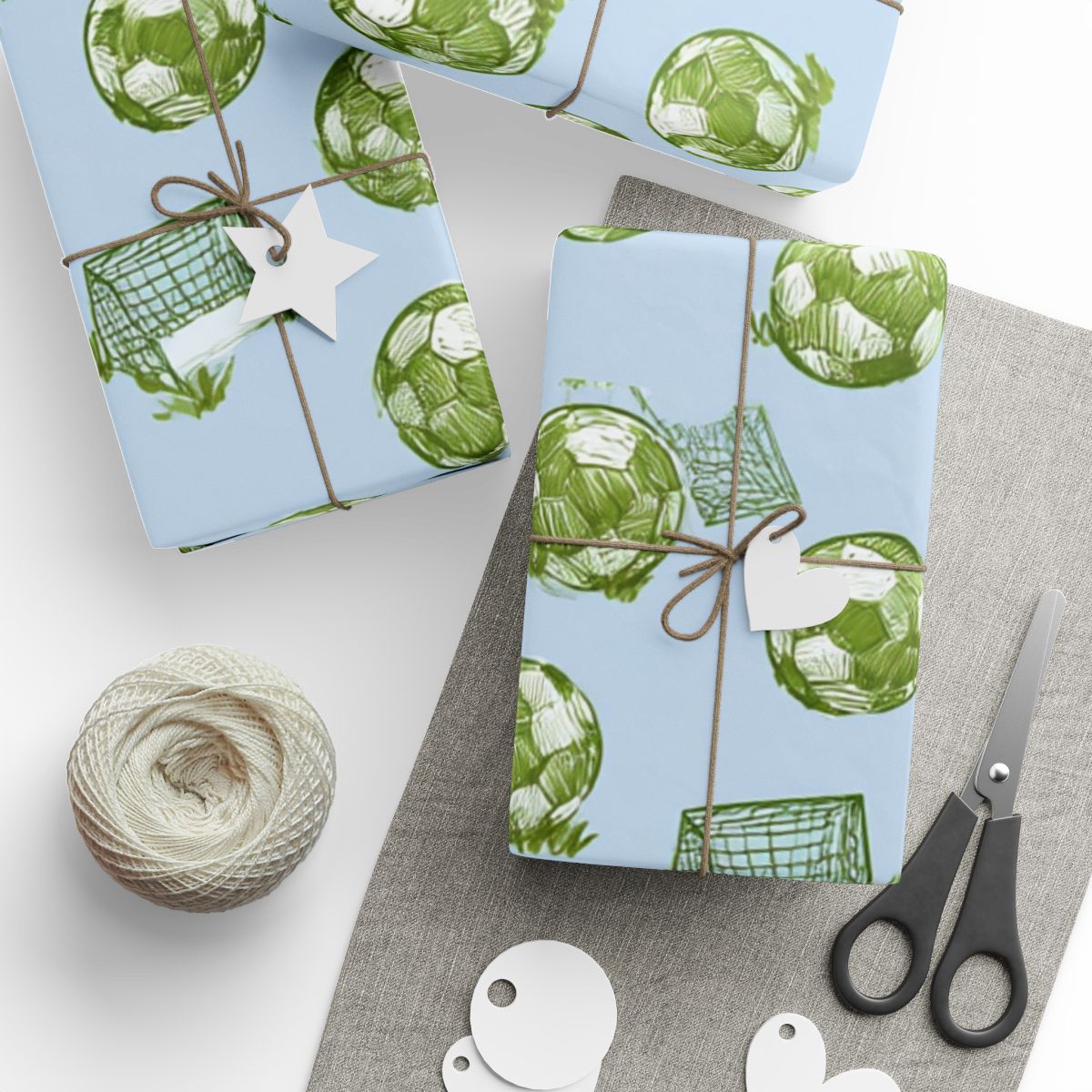 Summer Sports Wrapping Paper — Soccer Pattern (Design 6)
