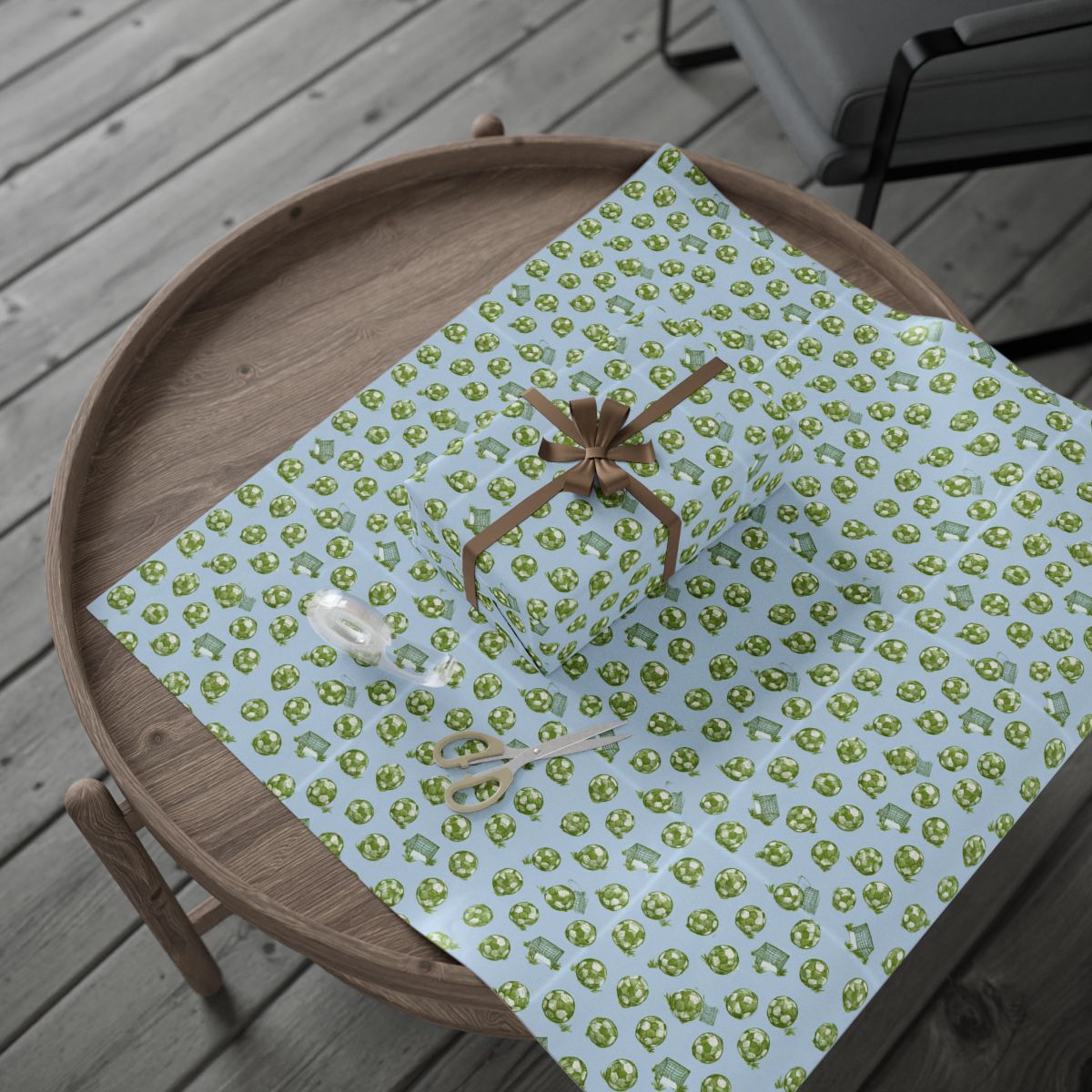 Summer Sports Wrapping Paper — Soccer Pattern (Design 6)