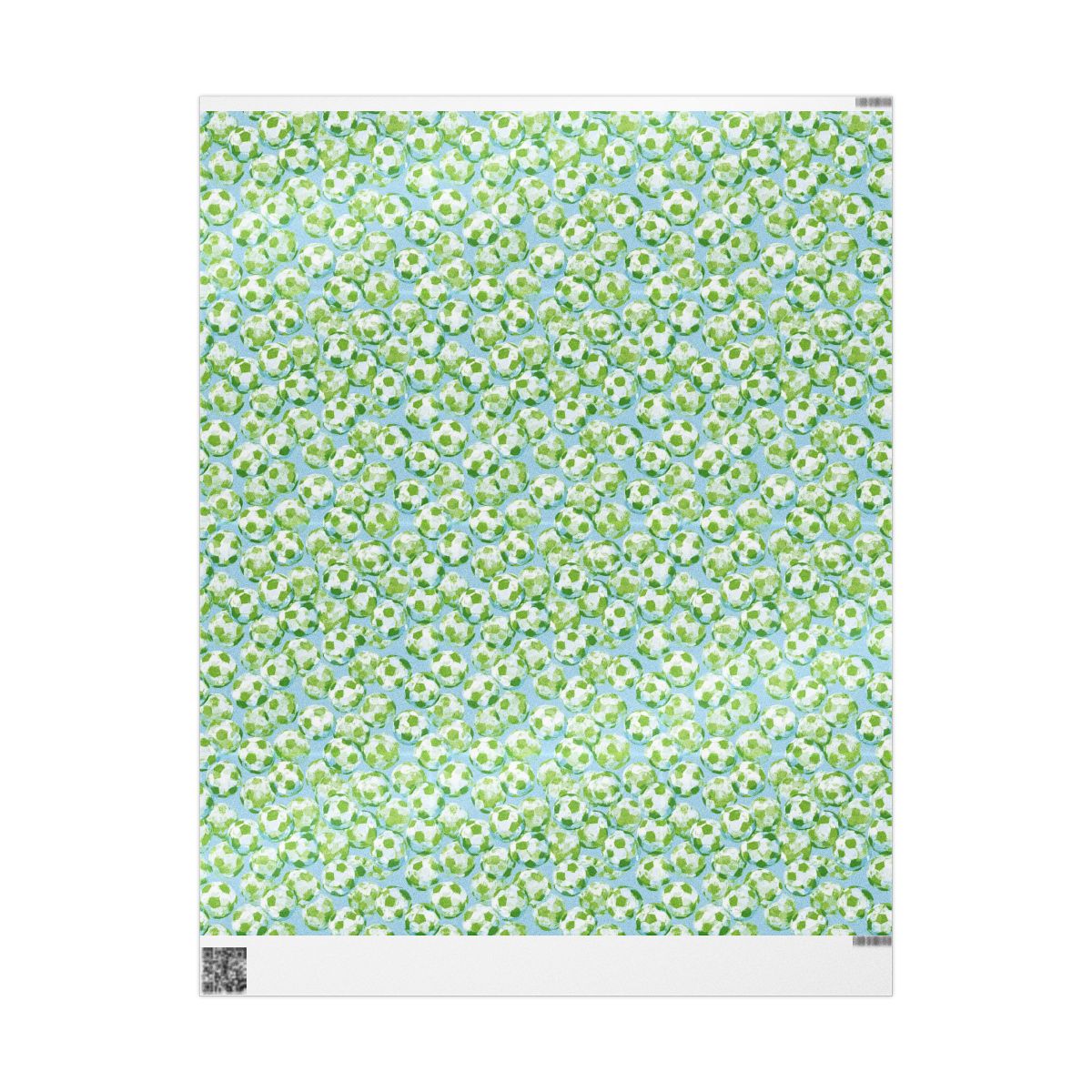 Summer Sports Wrapping Paper — Soccer Pattern (Design 7)