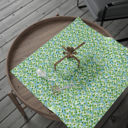 Summer Sports Wrapping Paper — Soccer Pattern (Design 7)
