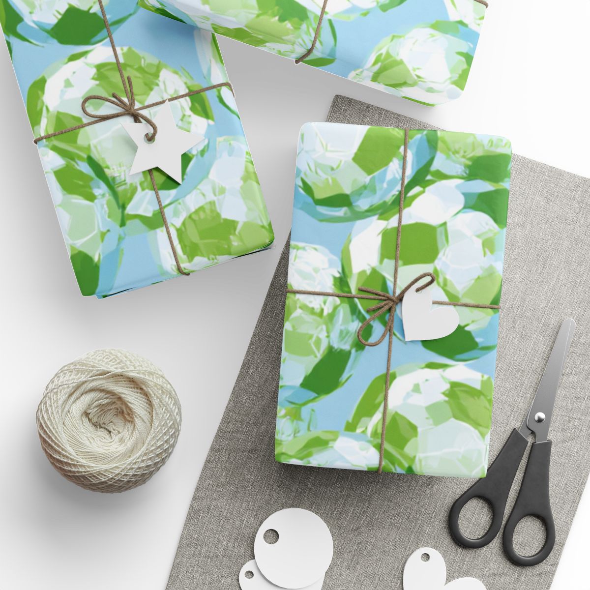 Summer Sports Wrapping Paper — Soccer Pattern (Design 7)