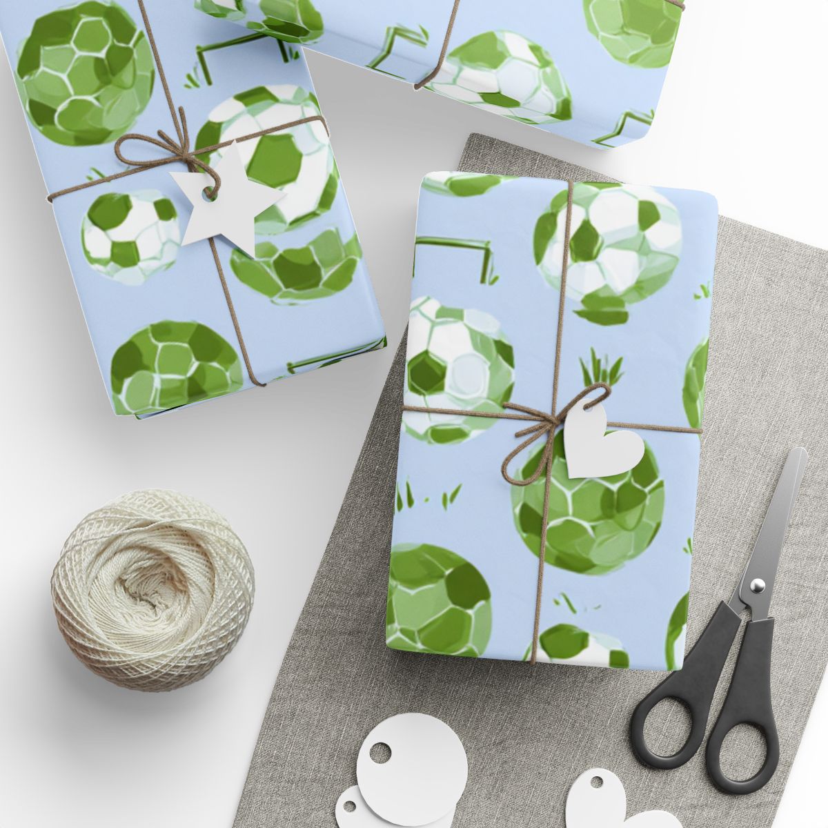 Summer Sports Wrapping Paper — Soccer Pattern (Design 8)