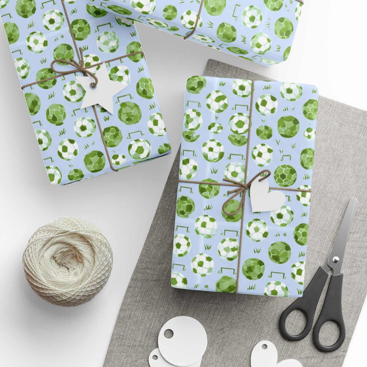 Summer Sports Wrapping Paper — Soccer Pattern (Design 8)