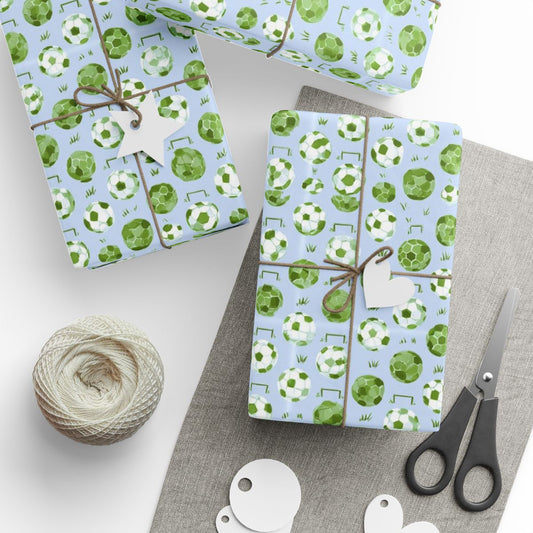 Summer Sports Wrapping Paper — Soccer Pattern (Design 8)