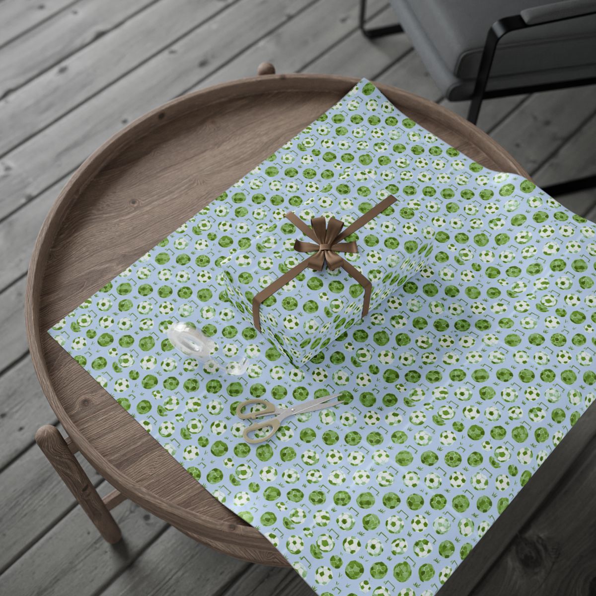 Summer Sports Wrapping Paper — Soccer Pattern (Design 8)