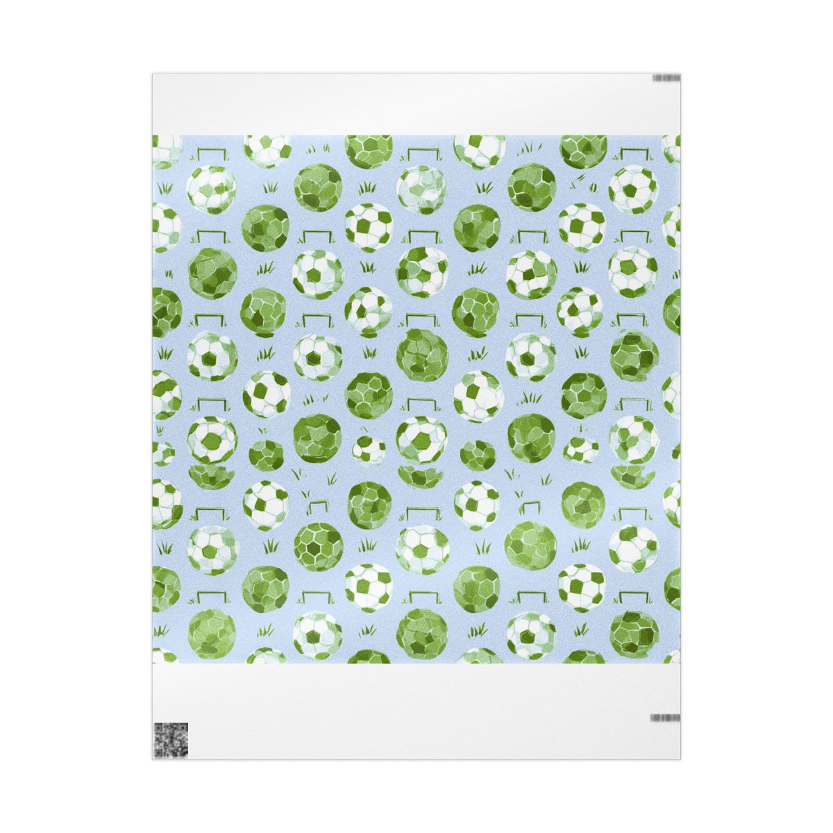 Summer Sports Wrapping Paper — Soccer Pattern (Design 8)