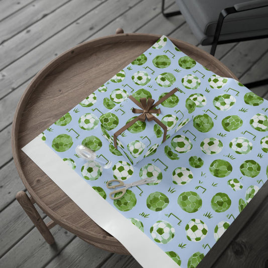 Summer Sports Wrapping Paper — Soccer Pattern (Design 8)