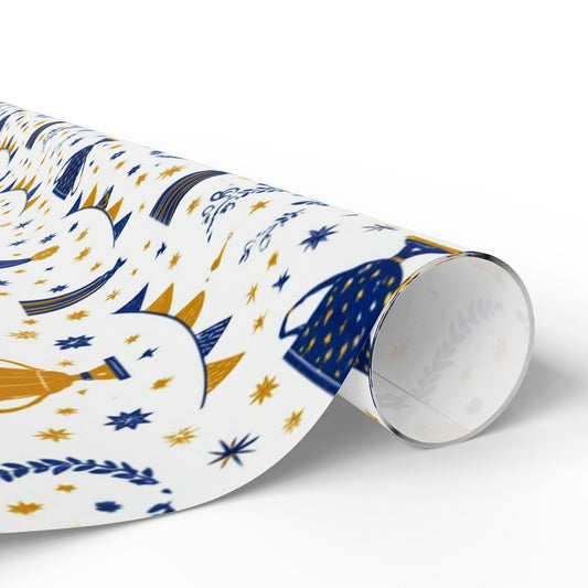 Summer Sports Wrapping Paper — Trophy & Award Pattern (Design 13)