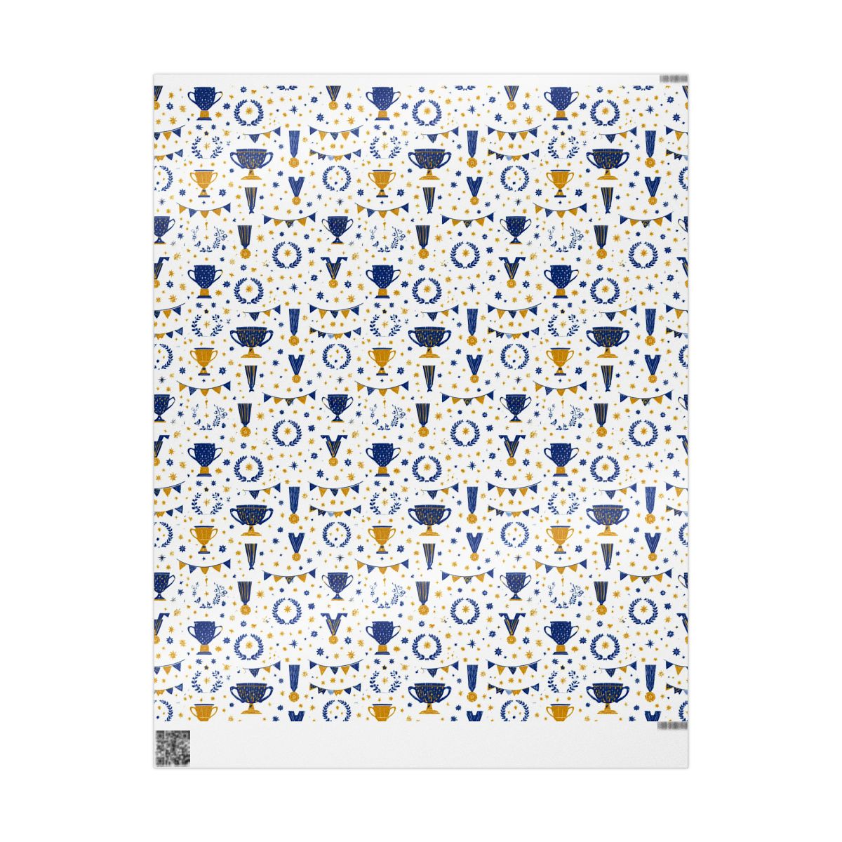Summer Sports Wrapping Paper — Trophy & Award Pattern (Design 13)