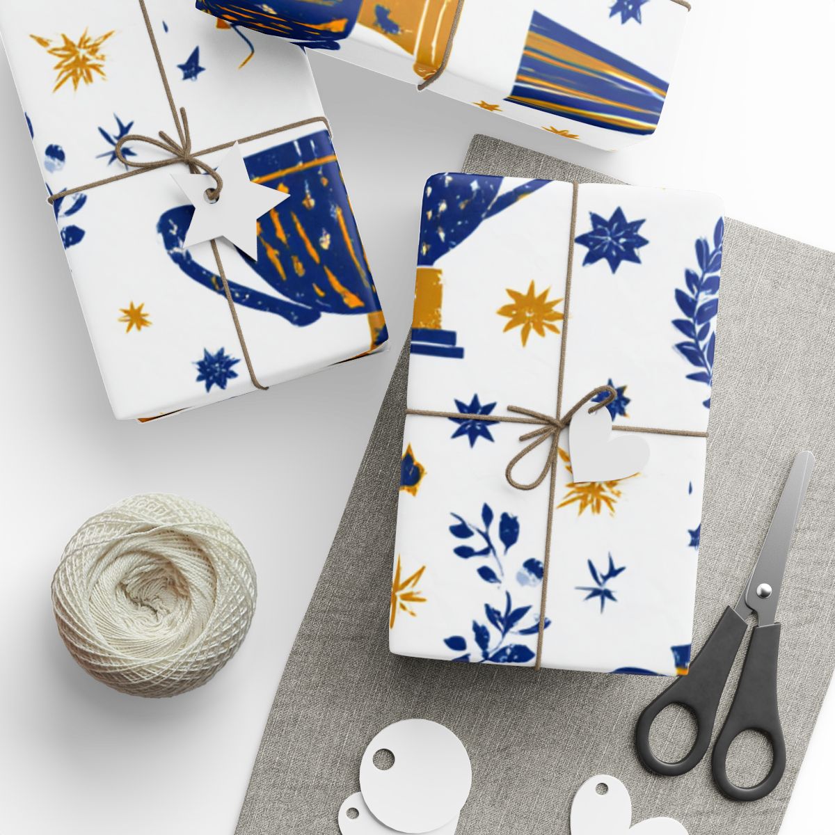 Summer Sports Wrapping Paper — Trophy & Award Pattern (Design 13)