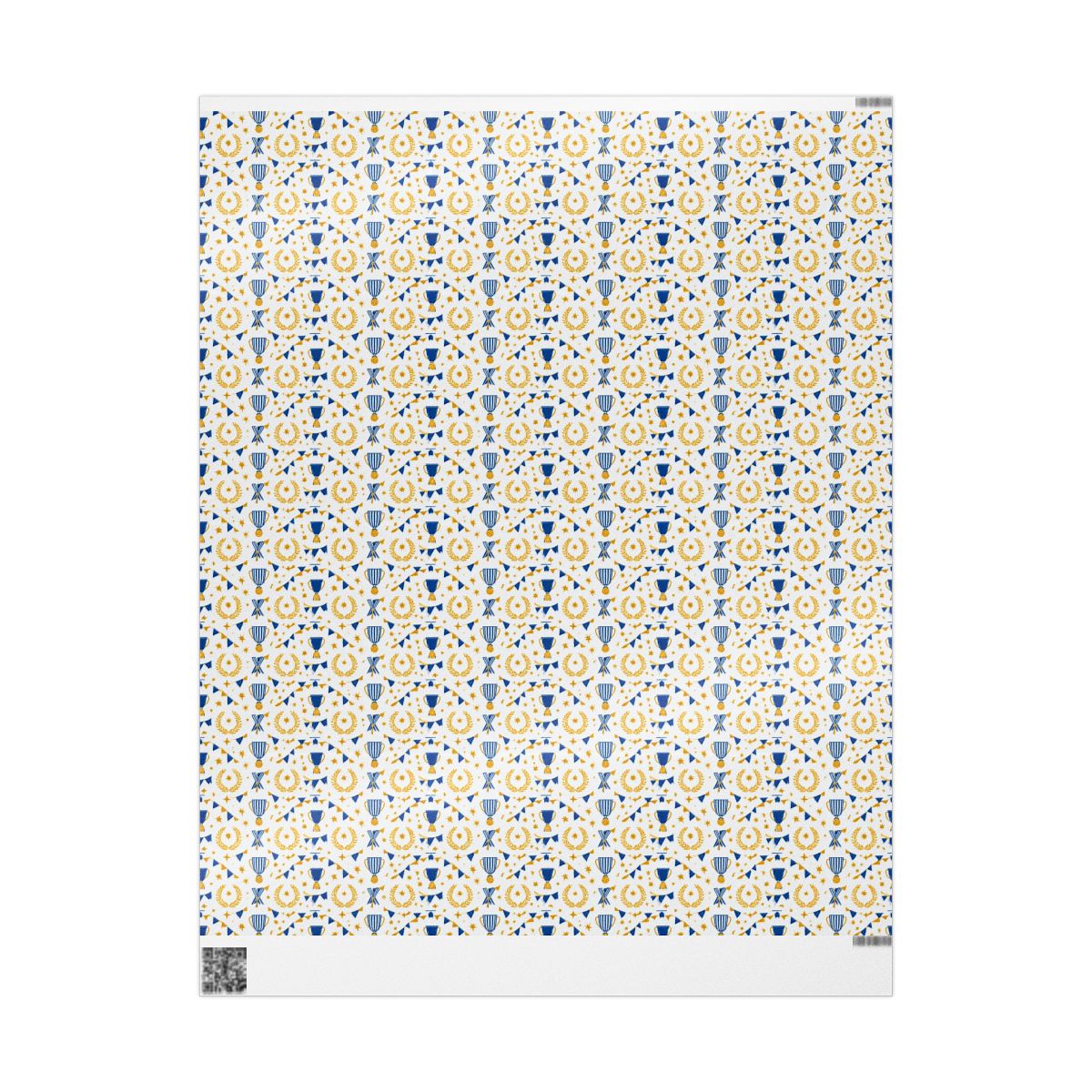 Summer Sports Wrapping Paper — Trophy & Award Pattern (Design 14)