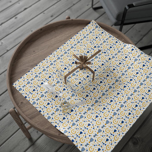Summer Sports Wrapping Paper — Trophy & Award Pattern (Design 14)