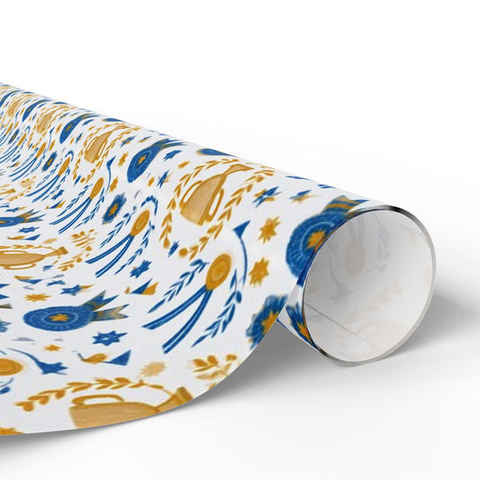 Summer Sports Wrapping Paper — Trophy & Award Pattern (Design 16)