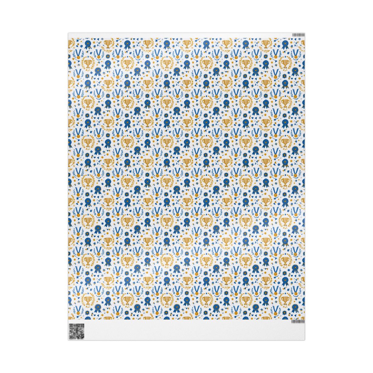 Summer Sports Wrapping Paper — Trophy & Award Pattern (Design 16)