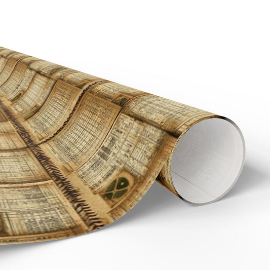 Summer Sports Wrapping Paper — Vintage Baseball Pattern (Design 12)
