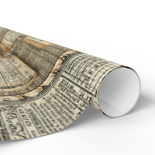 Summer Sports Wrapping Paper — Vintage Baseball Pattern (Design 9)