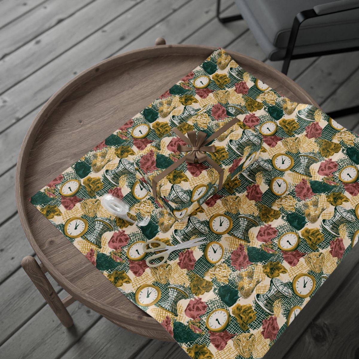 Surrealist Clocks & Curiosities Wrapping Paper