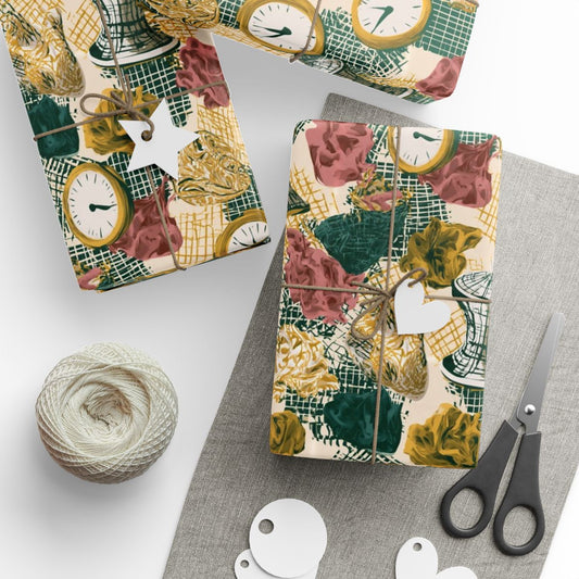 Surrealist Clocks & Curiosities Wrapping Paper