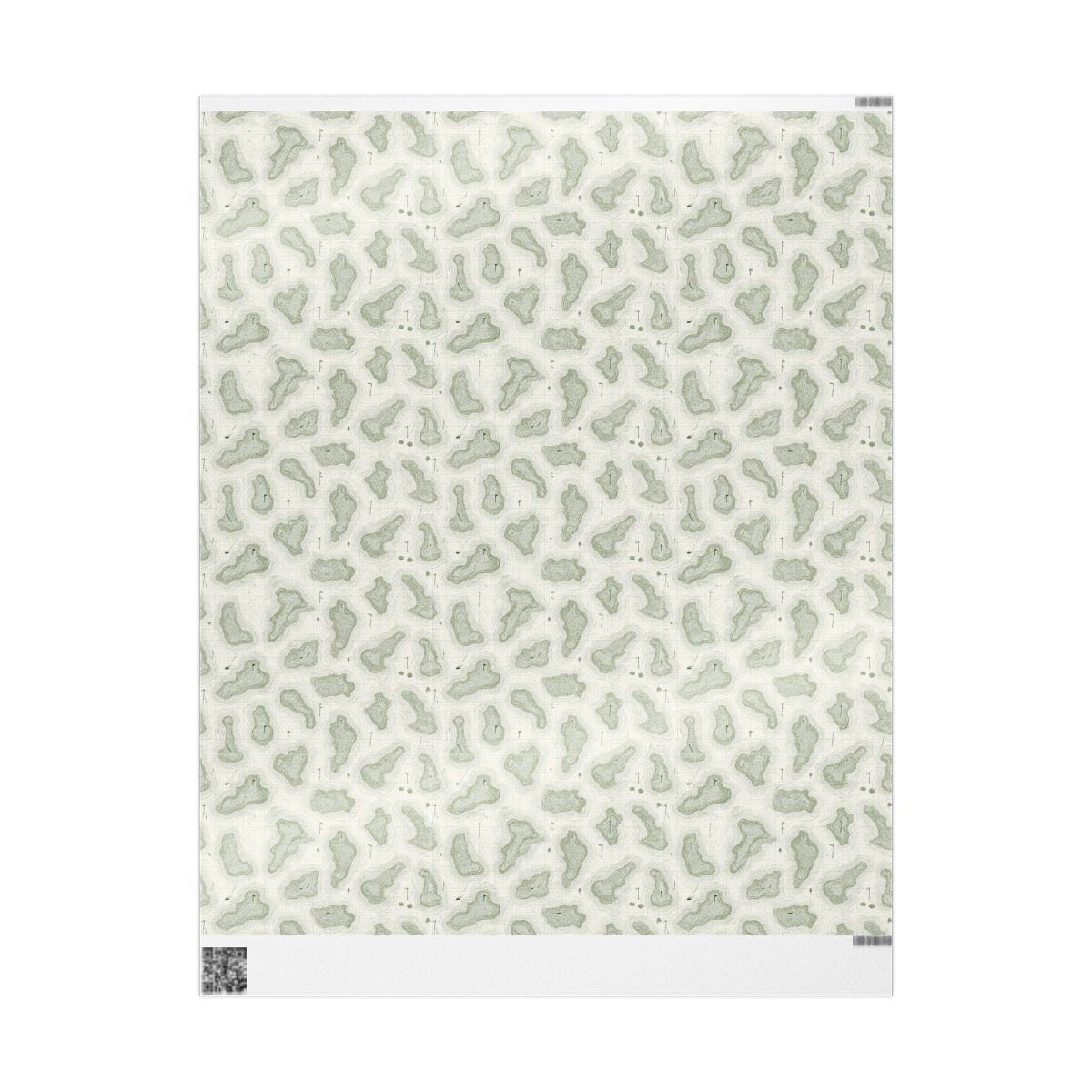 Topographic Golf Map Wrapping Paper
