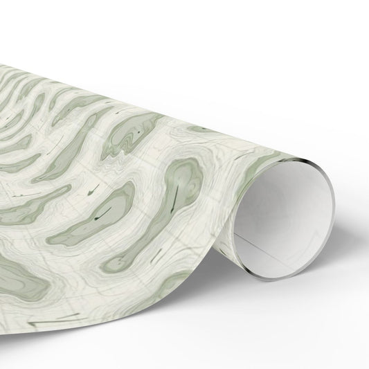 Topographic Golf Map Wrapping Paper