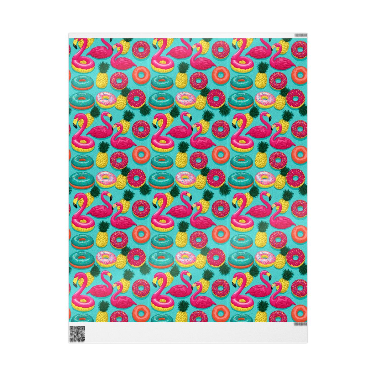 Tropical Pool Float Wrapping Paper