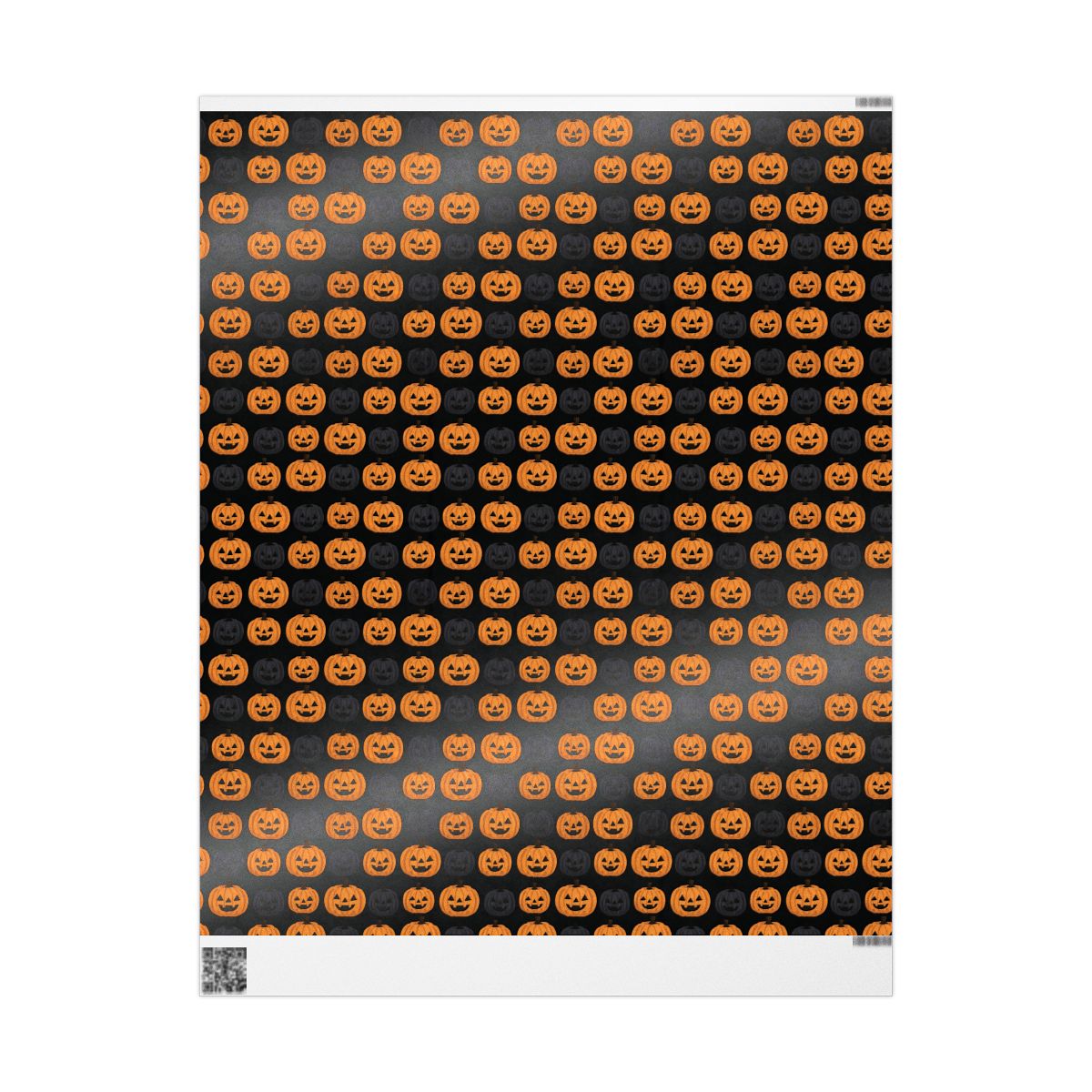 Two-Tone Jack-O-Lantern Wrapping Paper