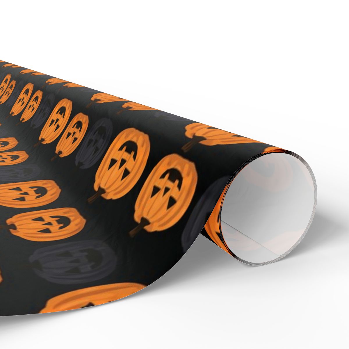 Two-Tone Jack-O-Lantern Wrapping Paper