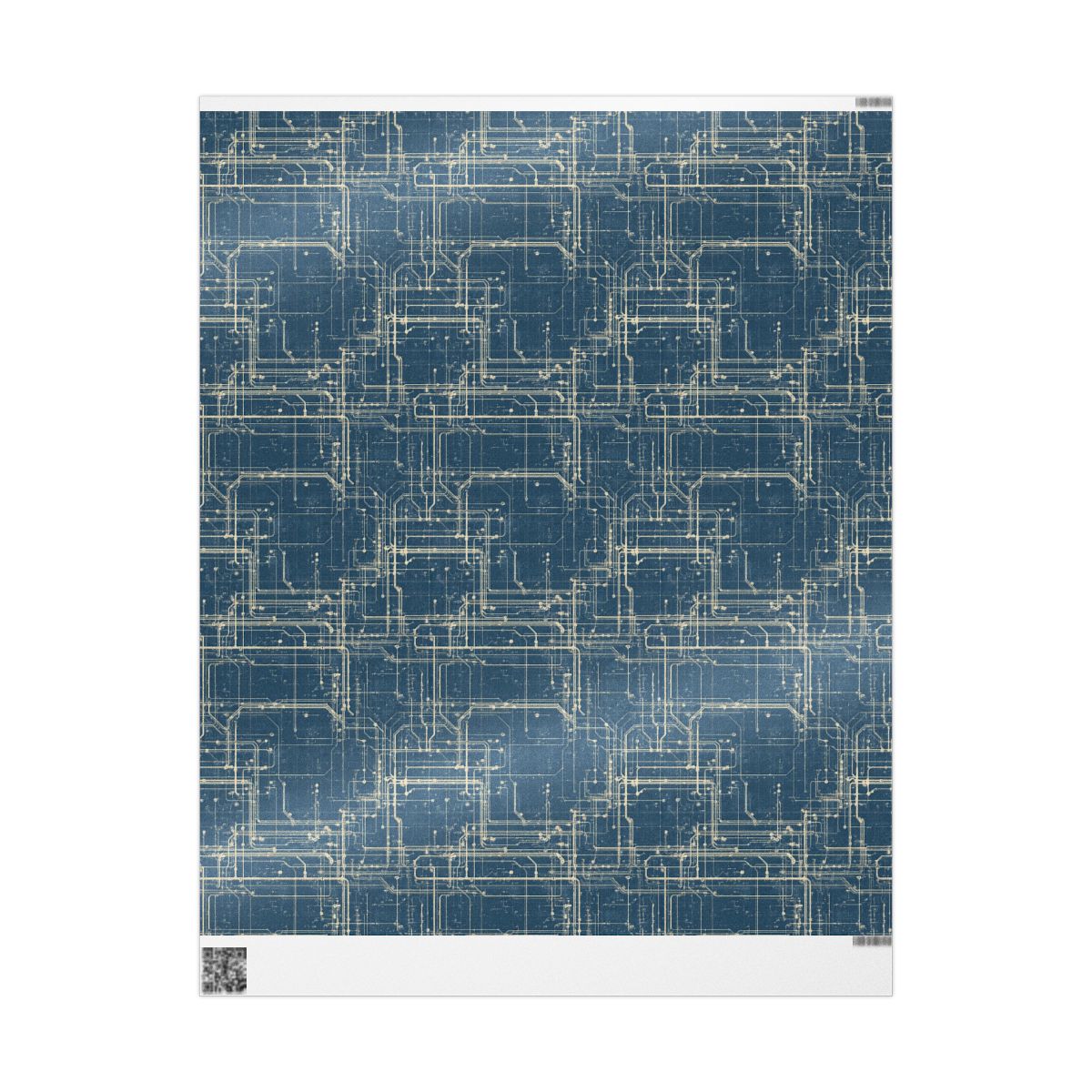 Utility & Infrastructure Map Wrapping Paper — Grid No. 004
