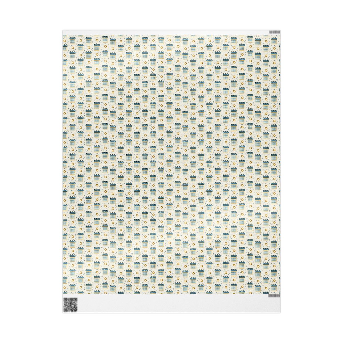 Vintage Analog Calendar Wrapping Paper