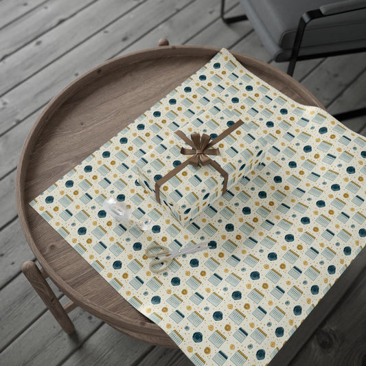 Vintage Analog Calendar Wrapping Paper