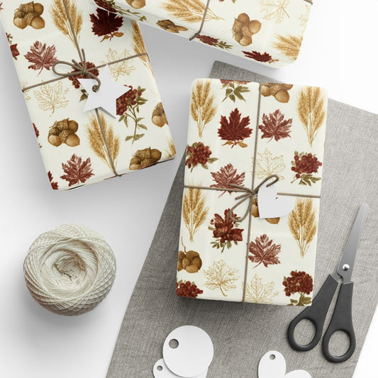 Vintage Harvest Botanicals Wrapping Paper