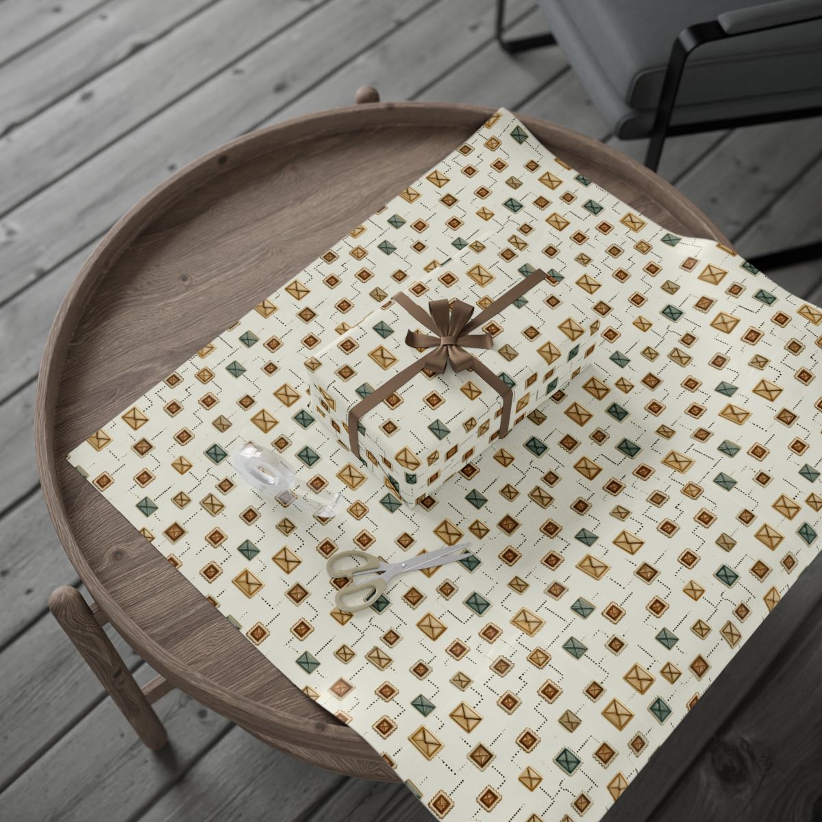 Vintage Postal System Wrapping Paper