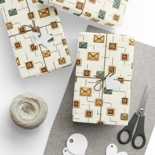 Vintage Postal System Wrapping Paper