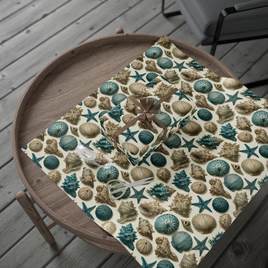 Vintage Seashell Wrapping Paper