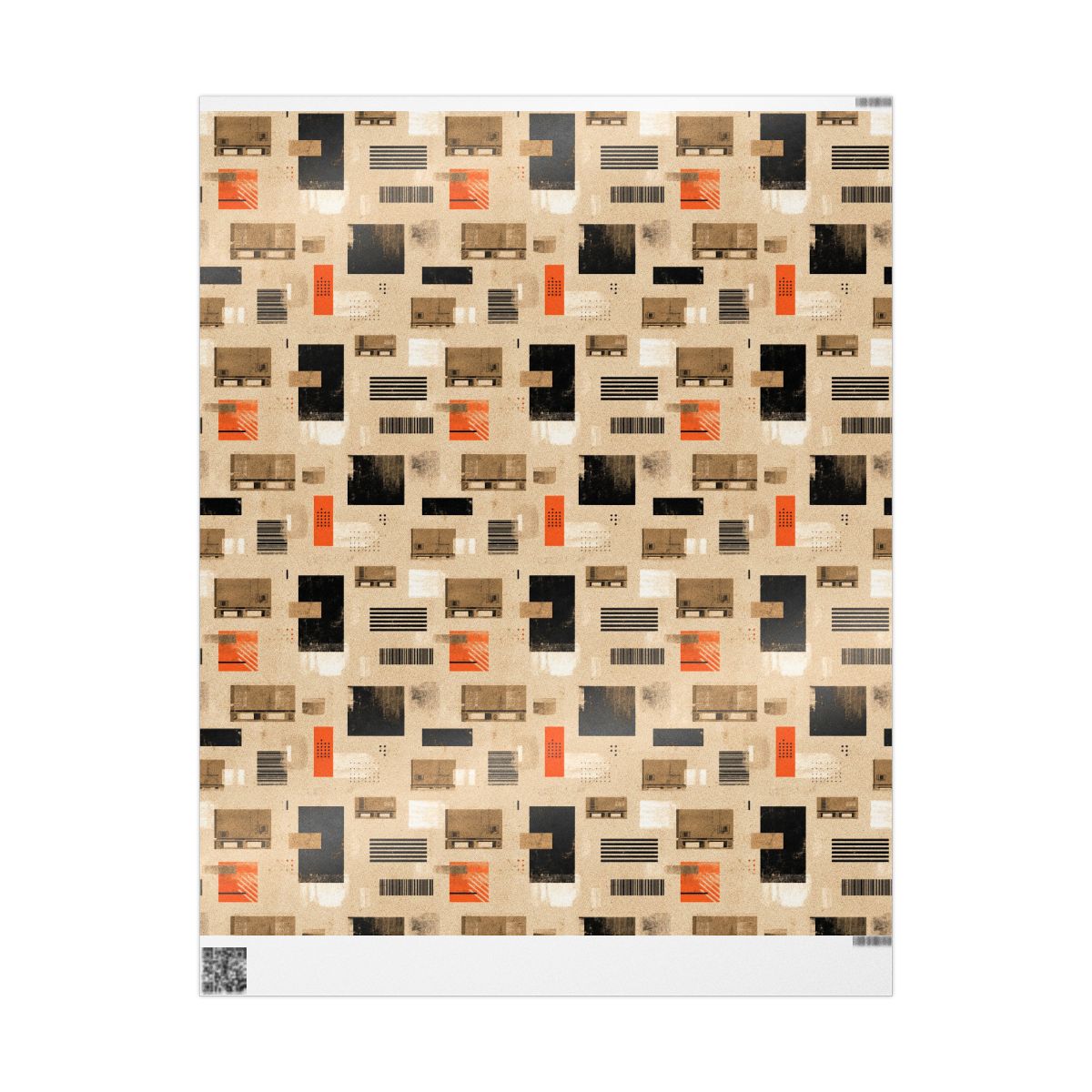 Warehouse & Industrial Pattern Wrapping Paper — Bay No. 002