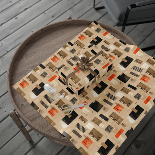 Warehouse & Industrial Pattern Wrapping Paper — Bay No. 002