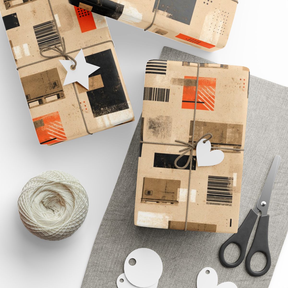 Warehouse & Industrial Pattern Wrapping Paper — Bay No. 002