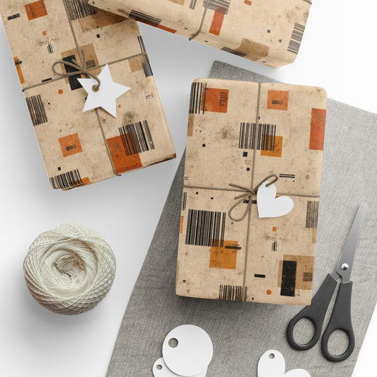 Warehouse & Industrial Pattern Wrapping Paper — Bay No. 003