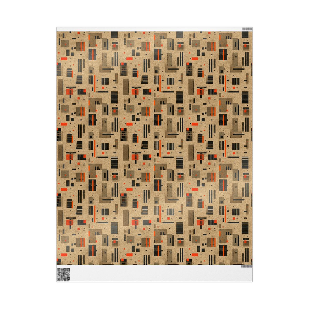 Warehouse & Industrial Pattern Wrapping Paper — Bay No. 004