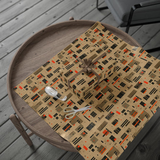 Warehouse & Industrial Pattern Wrapping Paper — Bay No. 004