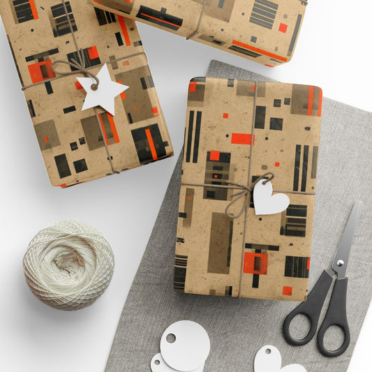 Warehouse & Industrial Pattern Wrapping Paper — Bay No. 004
